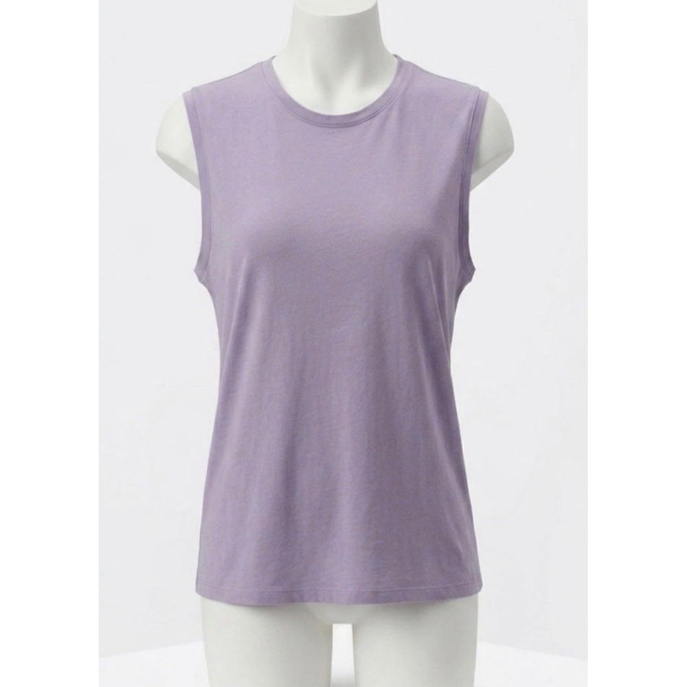 Wilfred Aritzia Purple Cotton Modal Muscle Tank Top Size M